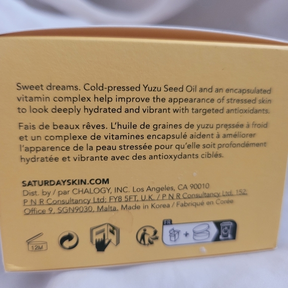 yuzu vitamin cSLEEP MASK￼50 ml/1.69 Fl. Oz.     - Picture 4 of 9